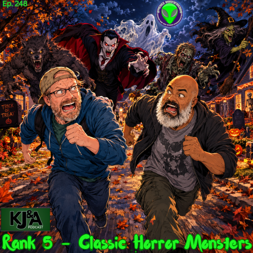 KJandApodcast's tweet photo. Two new eps with Halloween vibes. We're ranking the top 10 best Halloween candies and ranking 5 classic horror monsters. Check them out at the links below.

@PodNationPods #monsters #movies #Halloween #candy #podcast #fypシ https://t.co/JPf1dGis7t