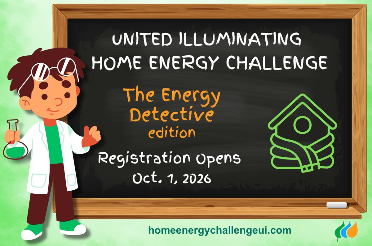 UnitedIllum's tweet photo. Registration is officially open for the annual Home Energy Challenge: “The Energy Detective” edition! This October, students in grades K-12 and their families can team up to investigate how energy is used in their homes. Register today: https://t.co/fkerdKsV0g https://t.co/GGjNy00ZV0