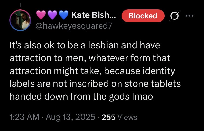 ashiikaru's tweet photo. You are the predatory queer woman in question. You literally believe lesbians can be attracted to men, fuck men for fun, make exceptions for men, and you said you find it sexy to write fictional lesbian characters having sex with men. So, of course you’re defending King Princess. https://t.co/qL855uNVGk
