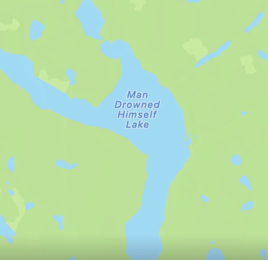 ayeejuju's tweet photo. canada has the craziest lake names 😭 https://t.co/ishTPQXBHV