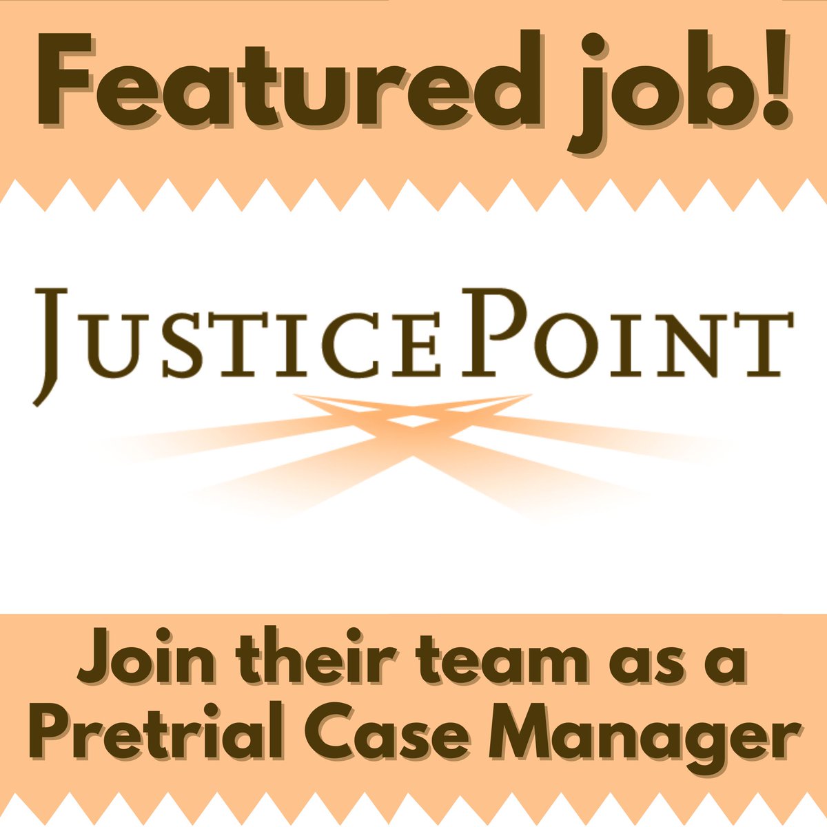 JobsThatHelpWI's tweet photo. A Pretrial Case Manager is sought (learn more 👉 https://t.co/rFXy2AdTkb) in #Milwaukee by @JusticePoint. $43.5K salary + benefits package—apply today for this important #job opening!

#NonprofitJobs #MKE #MKEjobs #MilwaukeeWI #MilwaukeeJobs #NonprofitWork #NonprofitCareers #WI https://t.co/OFjuYpeAFk