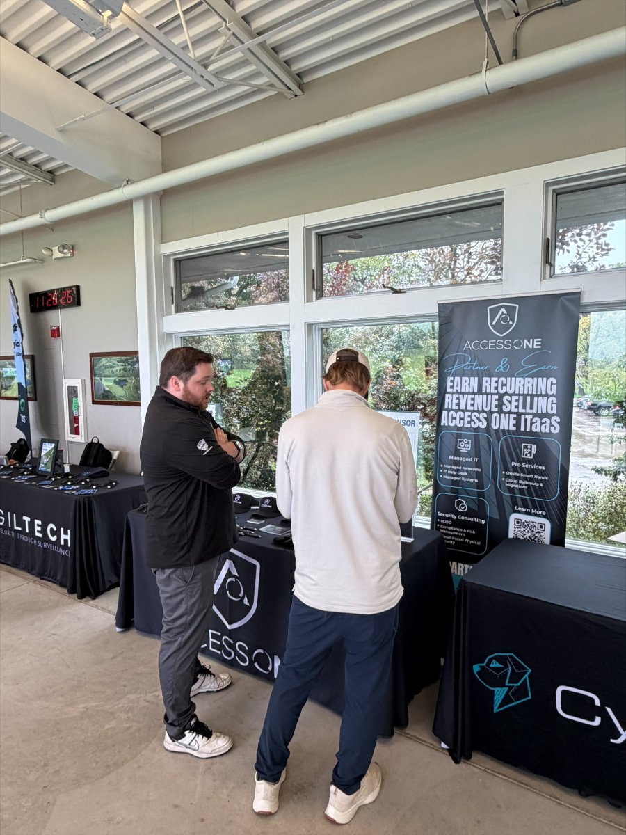 AccessOneInc's tweet photo. It was such a great event hosted by Sandler Partners yesterday at Cantigny Golf in Wheaton.  Even thought it rained all day, they had a nice backup plan in the covered driving range area.  Thank you to everyone who stopped by.

Thanks Dan and Danielle for representing the team. https://t.co/wVJnu5szrt
