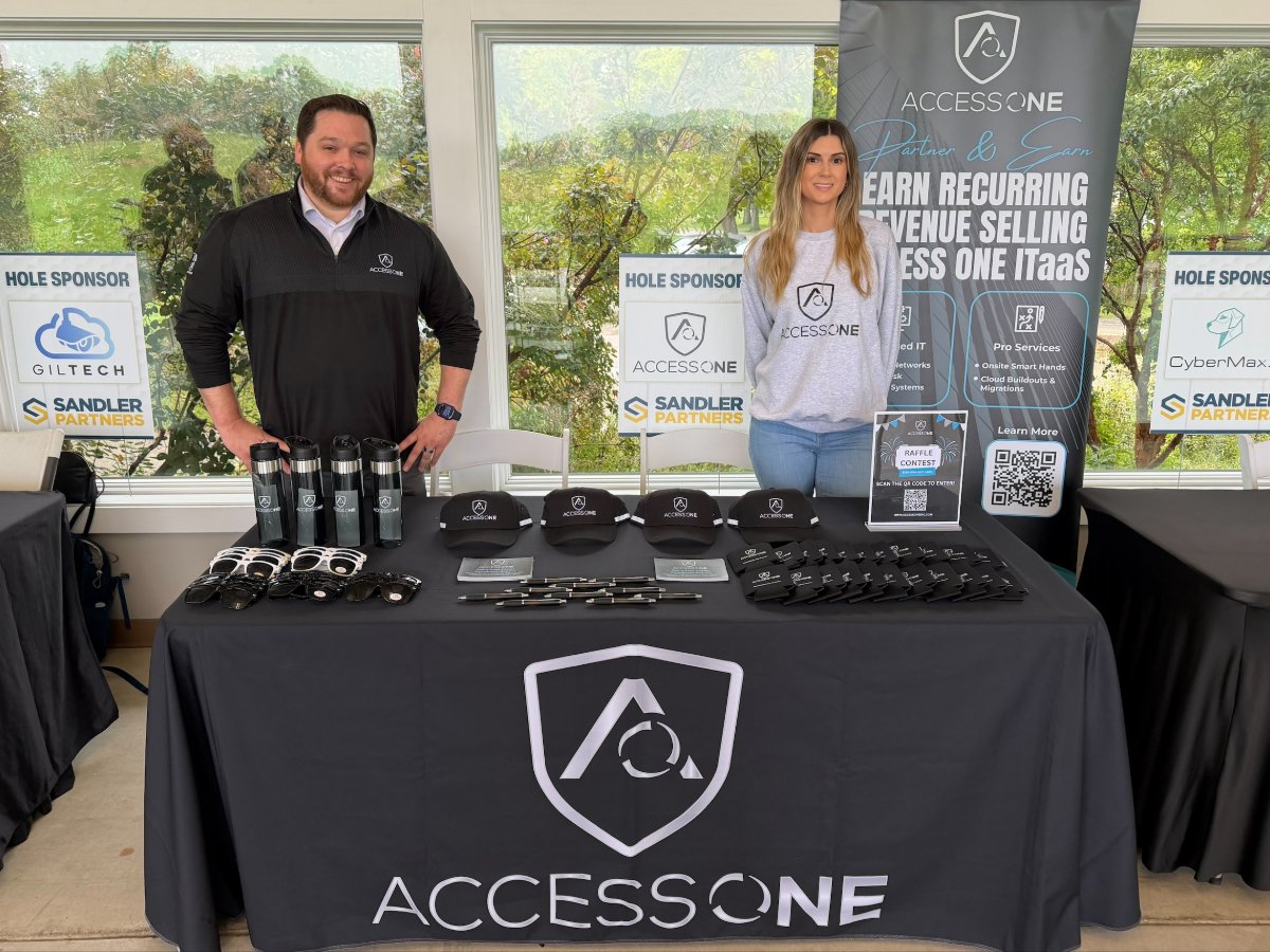 AccessOneInc's tweet photo. It was such a great event hosted by Sandler Partners yesterday at Cantigny Golf in Wheaton.  Even thought it rained all day, they had a nice backup plan in the covered driving range area.  Thank you to everyone who stopped by.

Thanks Dan and Danielle for representing the team. https://t.co/wVJnu5szrt