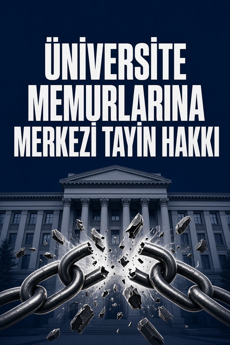 arif_tasci032's tweet photo. Üniversite idari personeli yıllardır tayin hakkı bekliyor.
⏳🏫Becayiş sistemi, karşı tarafın vazgeçmesi gibi nedenlerle kalıcı bir çözüm olmuyor. 
❌🔄Çözüm belli: puan ve hizmet yılının esas alındığı, açık ve şeffaf bir merkezi tayin yönetmeliği. ✅📊🗺️⚖️
#UnvBecayisDegilZulüm https://t.co/g4sxMWyKAY