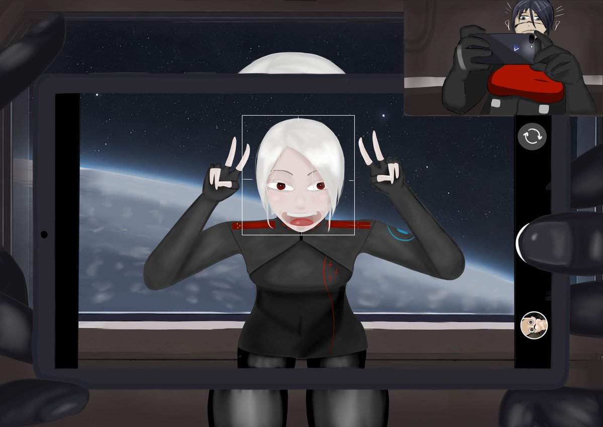 OverMacaroni's tweet photo. just two lesbians goofing around #signalis https://t.co/BLi54kKvXV