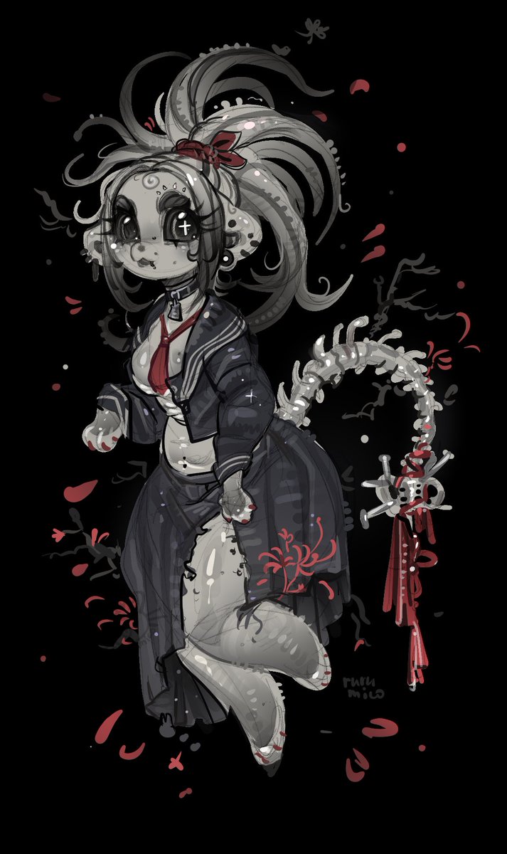 Rurumicoo's tweet photo. New adopt - prayerful spine ⛩️🥀🖤
Sale - on my toyhouse!!
(Link -story "sale")
#furryfyp #furry https://t.co/OuqEZ2HVHD