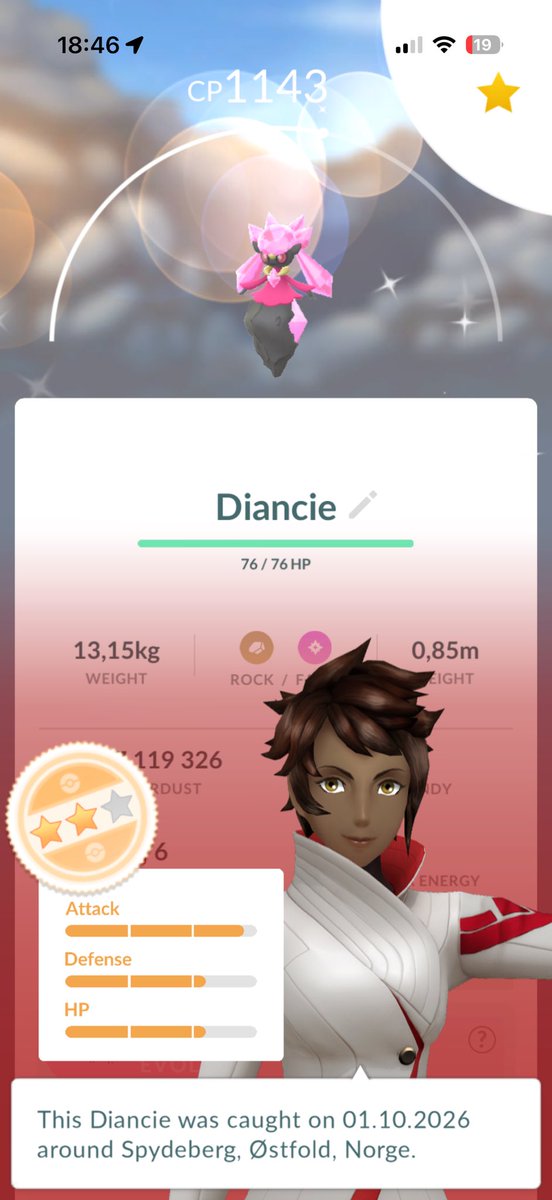 M3MariusM5's tweet photo. Its been 84 years… 🥵 pretty shiny tho 🤗 #pokemongo #pokemon https://t.co/gLo7whidfP