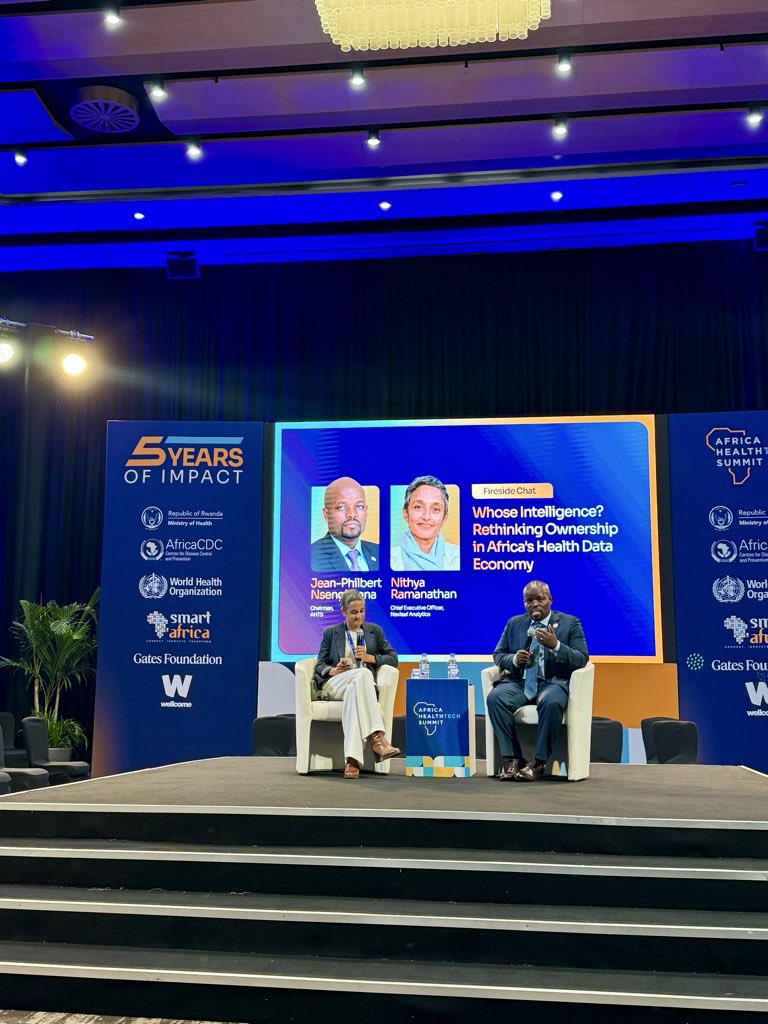 nshimiemmy's tweet photo. Day 2 at #AHTS5 . A powerful reflection on building the people, institutions and local capacity behind Africa’s intelligent health systems. Inspired by the conversations on leadership, data ownership and practical AI. #AHTS2026 #HealthAI  @SandTechInc @AfricaHTSummit #Kigal https://t.co/BzzItKa1U3