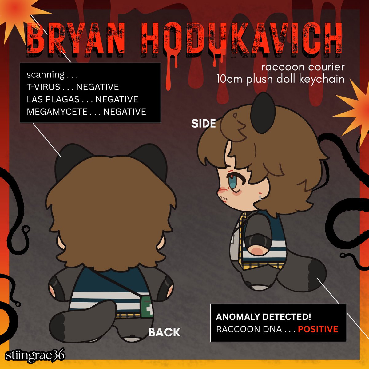 stingrae36's tweet photo. are YOU ready to save Bryan from raccoon city?! pledge today to get your very own raccoon courier and get limited merch muahaha #ResidentEvil  

🔗 in replies and in bio! https://t.co/IzvlKMeltS