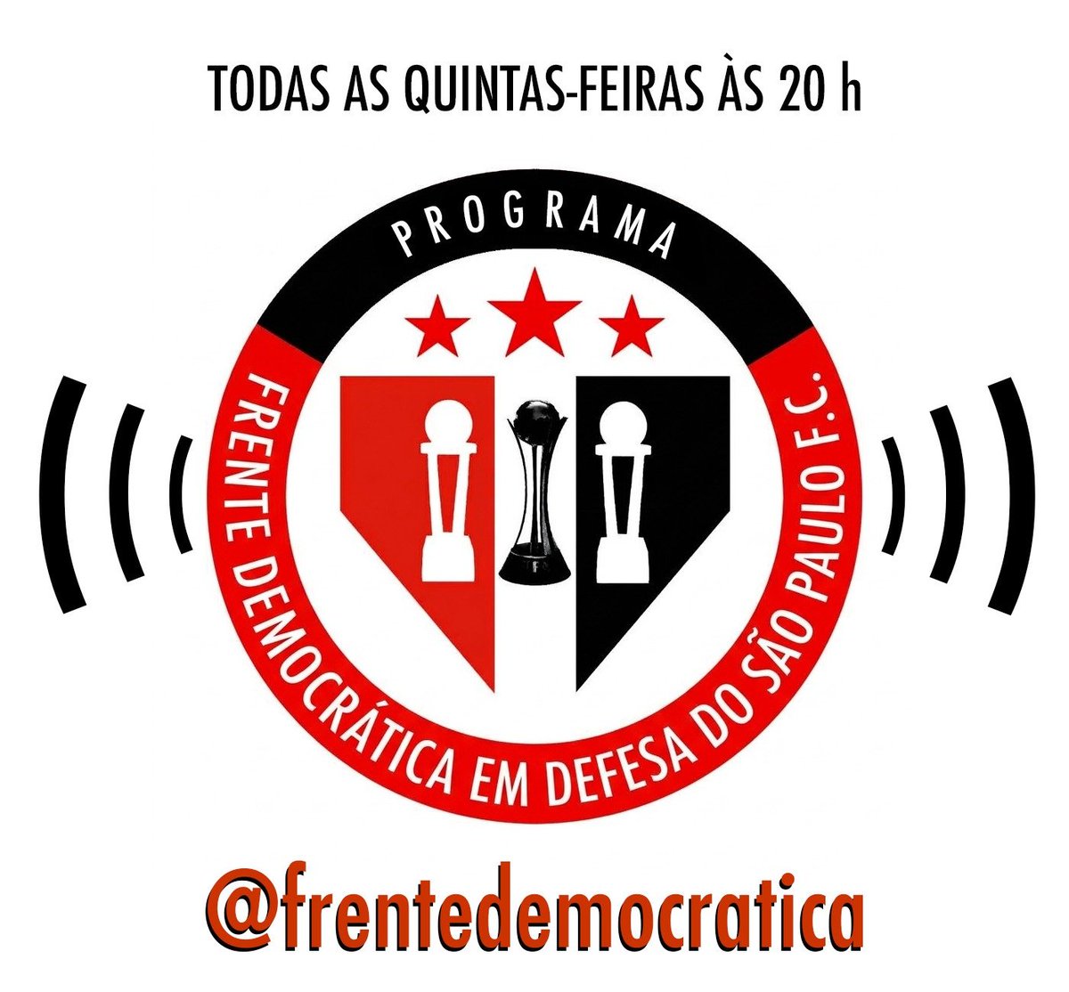 FrenteSPFC's tweet photo. O Programa da Frente Democrática em Defesa do São Paulo F.C. recebe hoje às 20h o conselheiro Flávio Marques.

https://t.co/y97eLFGL5O https://t.co/2RSmpTUECj