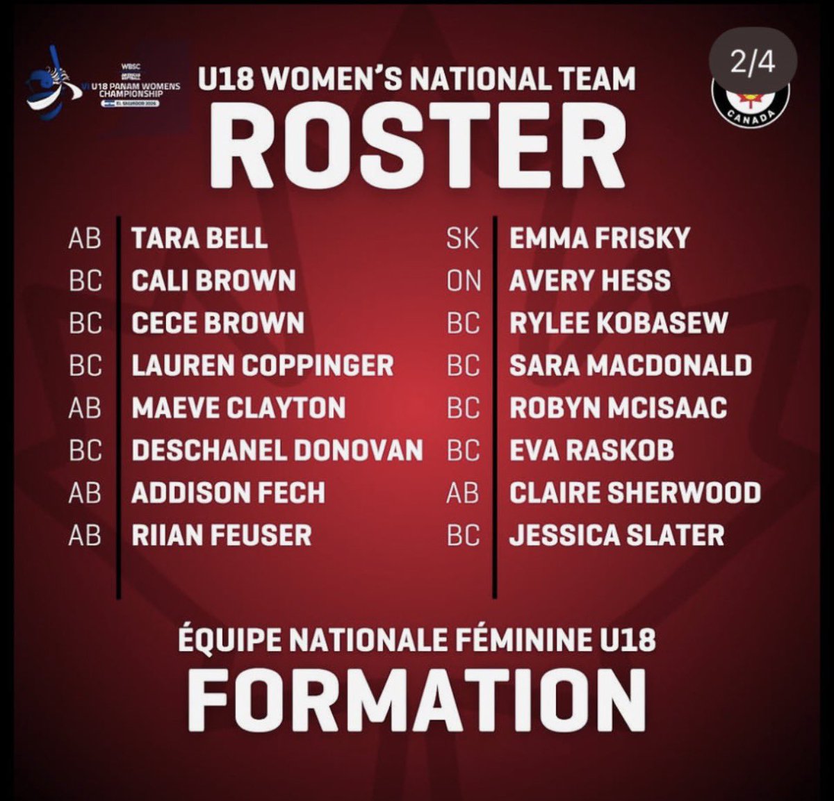 unitymidwest18u's tweet photo. Our very own Canadian superstar made the Canadian National 18U Team. We are proud of you Claire! Go represent Canada and Unity with pride this fall. https://t.co/GnTiIq1no6