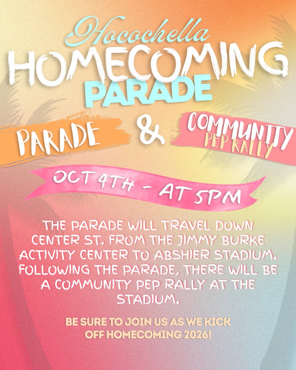 DPISD's tweet photo. It’s Homecoming season, and the celebration begins this Sunday!

The @DPISD_South homecoming parade and community pep rally begins at 5 p.m. on Oct. 4 at the Jimmy Burke Activity Center, with the parade route ending at Abshier Stadium, which will host the pep rally.

#godeer https://t.co/OQNLAbe9cE