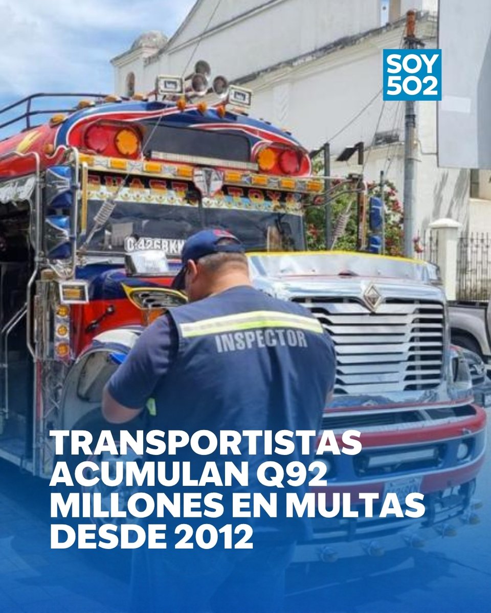DGT reporta deuda de Q92 millones en multas a transportistas