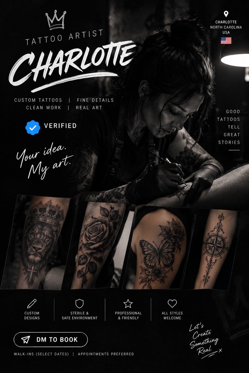 Charlottsp21's tweet photo. I turn your ideas into permanent art 🖤 https://t.co/aDNMULIXWc