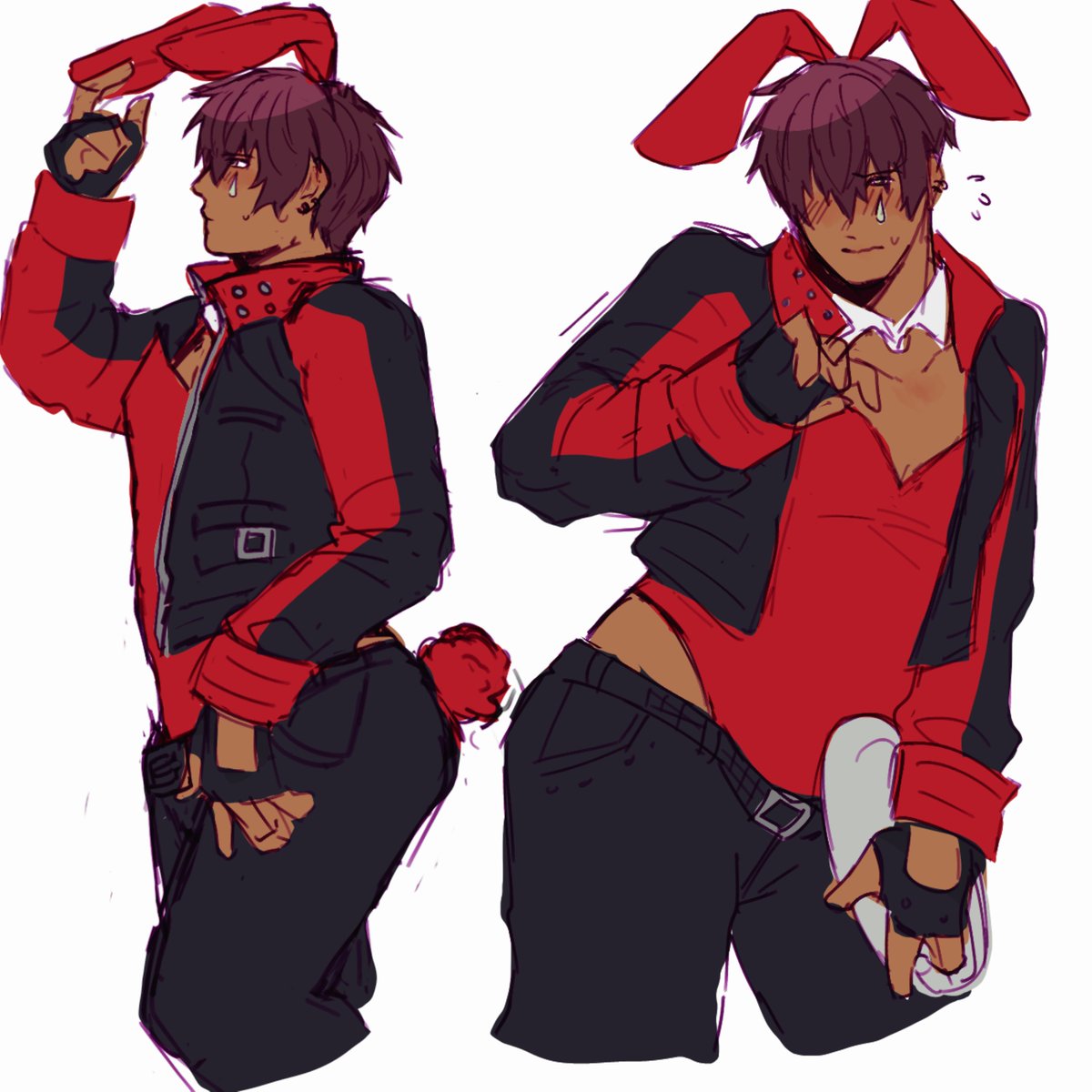 pientears's tweet photo. sorry lazy doodle been busy from uni i keep seeing bunny mizuki i wanna draw him too... #dmmd #mizuki https://t.co/FY3qw9uegh