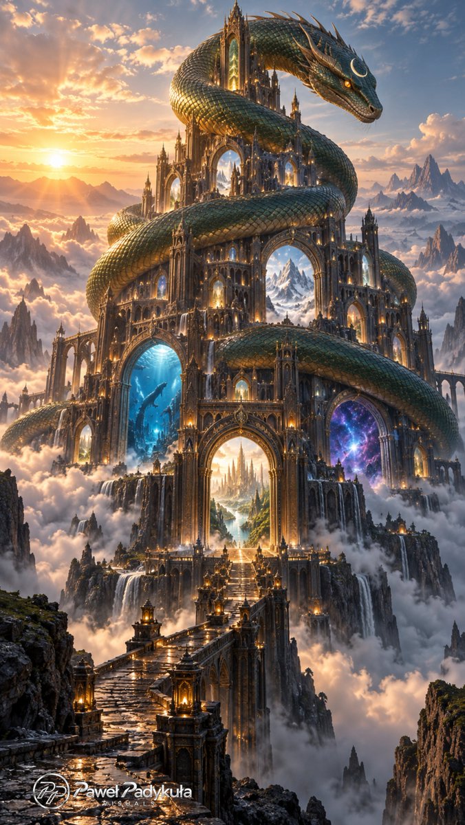 NeoSynthVisions's tweet photo. Title :
THE SERPENT TEMPLE OF A THOUSAND REALMS
Challenge Creator Janseen Lie
Images by Paweł Padykuła
#AIArt #DigitalArt #Fantasy #DarkFantasy #Surrealism #digitalpainting #ConceptArt #AIGenerated #VisualArt #aiartist #AIArtwork #AIArtCommunity #NeoSynthVisions #PawelPadykula
©️ Paweł Padykuła Visuals 🎭 ✦ 🛡️ Do Not Edit 🚫