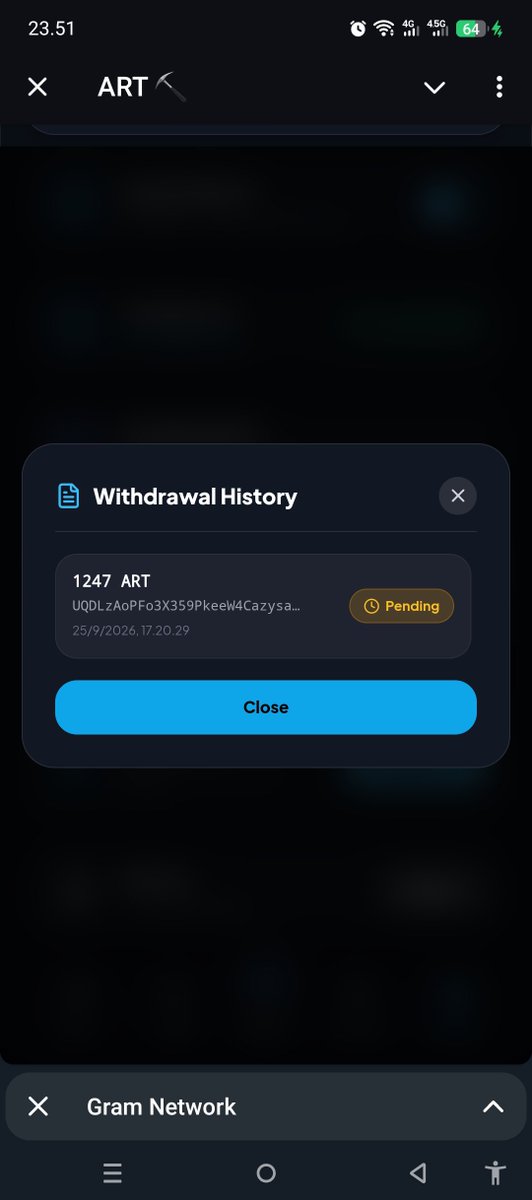 RICHFAGR's tweet photo. @ART_Token_Web Wkwkw lol withdraw still pending after 7days https://t.co/lErjf8SAVK