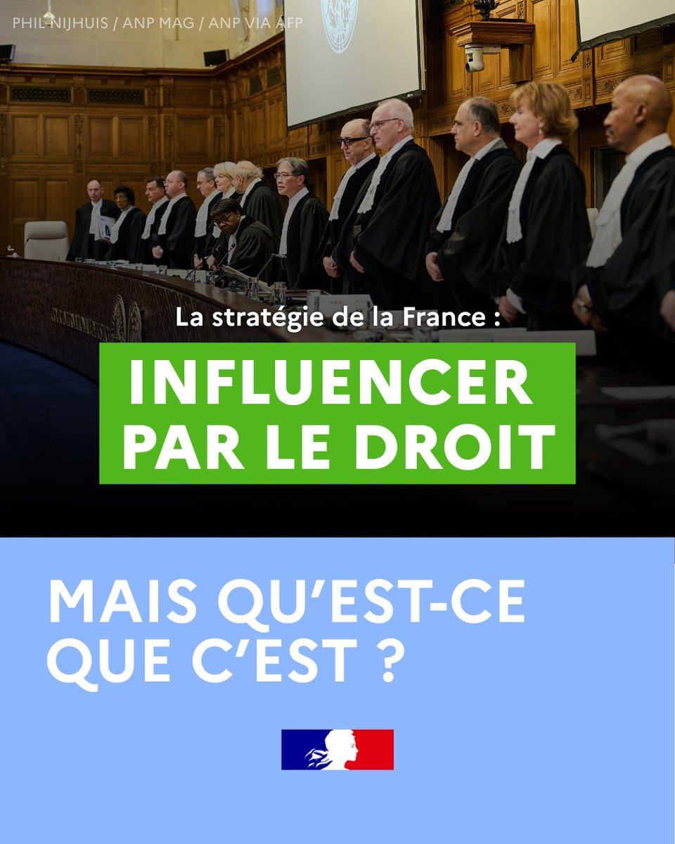 francediplo's tweet photo. Saviez-vous que la France avait une stratégie d'influence par le droit ?

A l'occasion du mois du droit dans notre réseau diplomatique, découvrez l'action de la France et la stratégie "Influence par le droit" élaborée conjointement par @francediplo et @Minjustice. https://t.co/9AtzG1VIfr