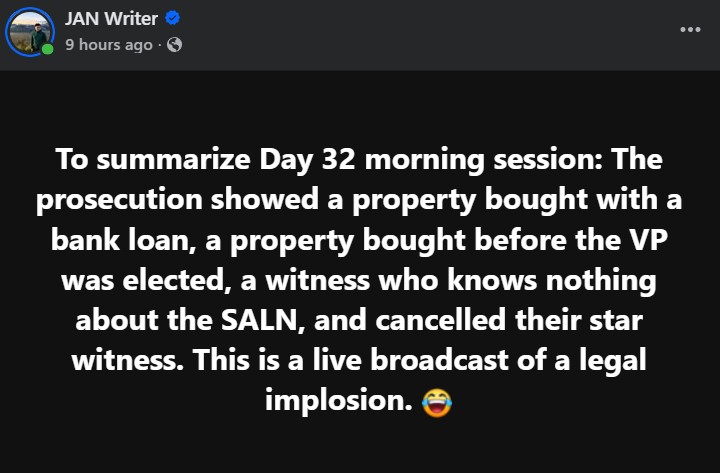 missjilliam's tweet photo. Na-clear si VP Sara sa SALN issue base sa sariling testimonies ng prosekusyon. Nabunyag din sa interjection ni Chiz na ang lote ay binayaran nang installment mula 2013 at nabili lang sa deed of sale noong 2017, na nagpapakita kung gaano katapat ang kanyang paglilista sa SALN. https://t.co/jddER7Cifn