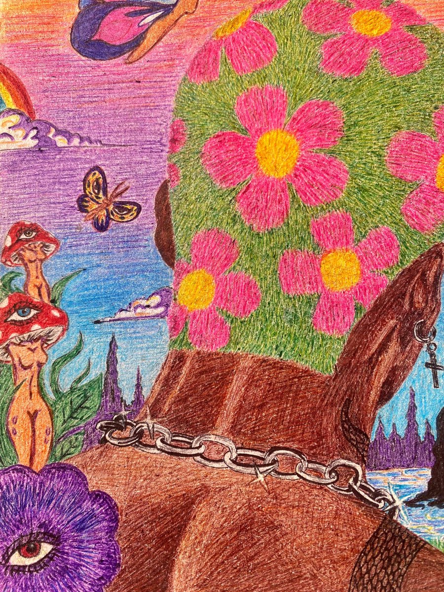 byramonade's tweet photo. Not to brag but i drew this with pen and color pencils https://t.co/u45C91l5Gl