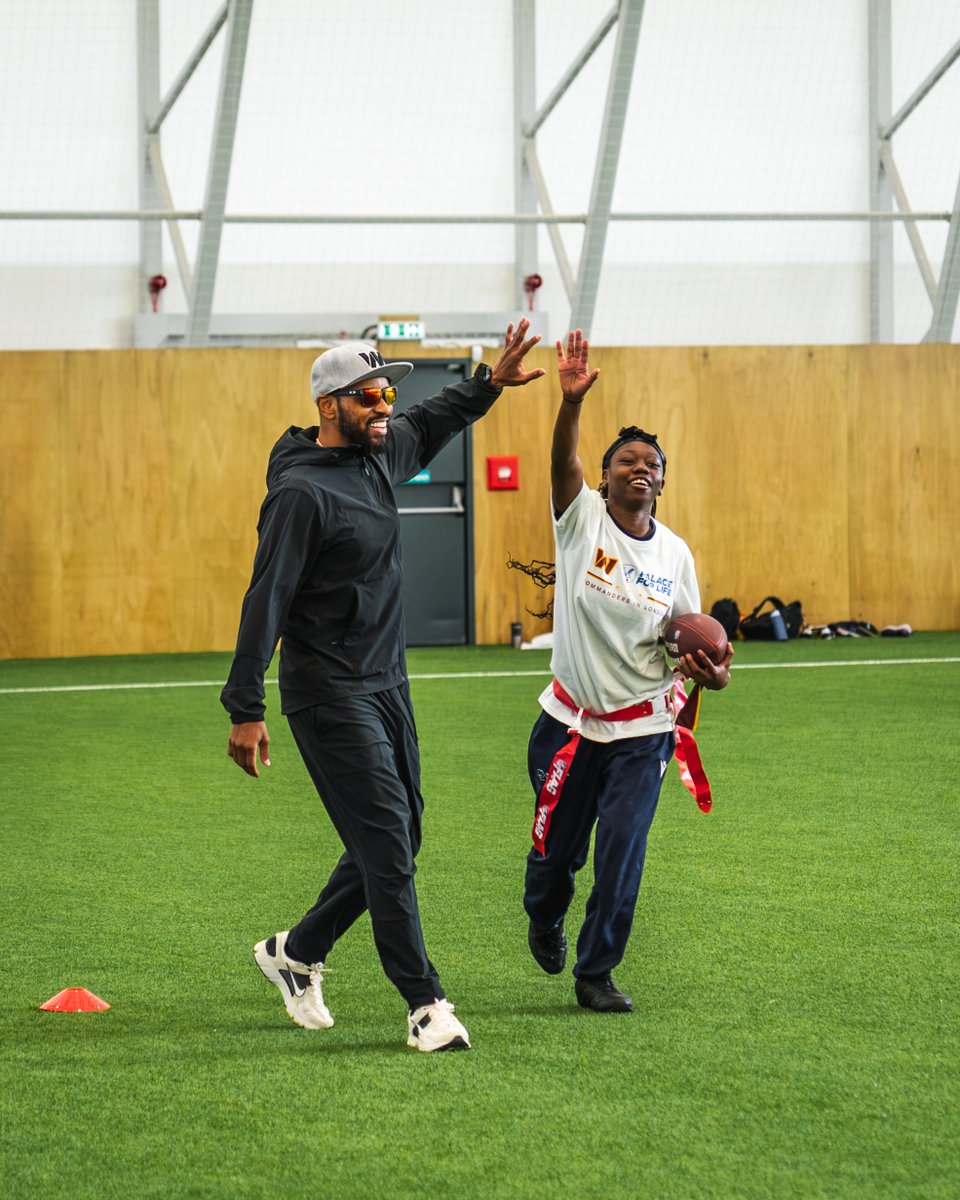 Commanders's tweet photo. Growing the game in the UK! 

@CPFC | #RaiseHail https://t.co/i8WCr65zEc