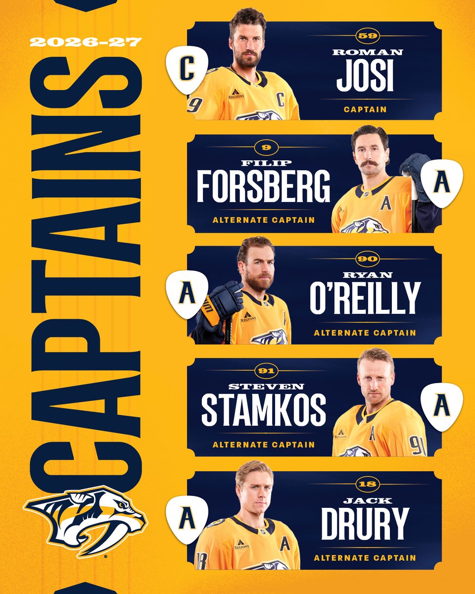 PredsNHL's tweet photo. These are your Captains speaking 🫡 https://t.co/MIW8biEhtB