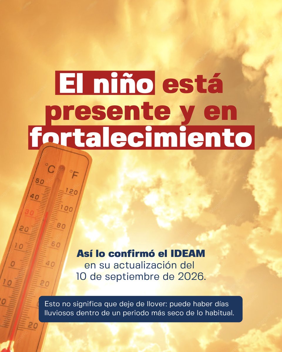 rap_caribe's tweet photo. 🌡️ El Niño está presente y en fortalecimiento en el Caribe (IDEAM). ¿Cómo afecta esto a la energía que usamos? Te lo contamos 👇

Prepararnos es tarea compartida: hogares, empresas y autoridades. Cuidemos la energía que sostiene nuestra vida.🤝⚡️ https://t.co/EYZNXJa0Bf