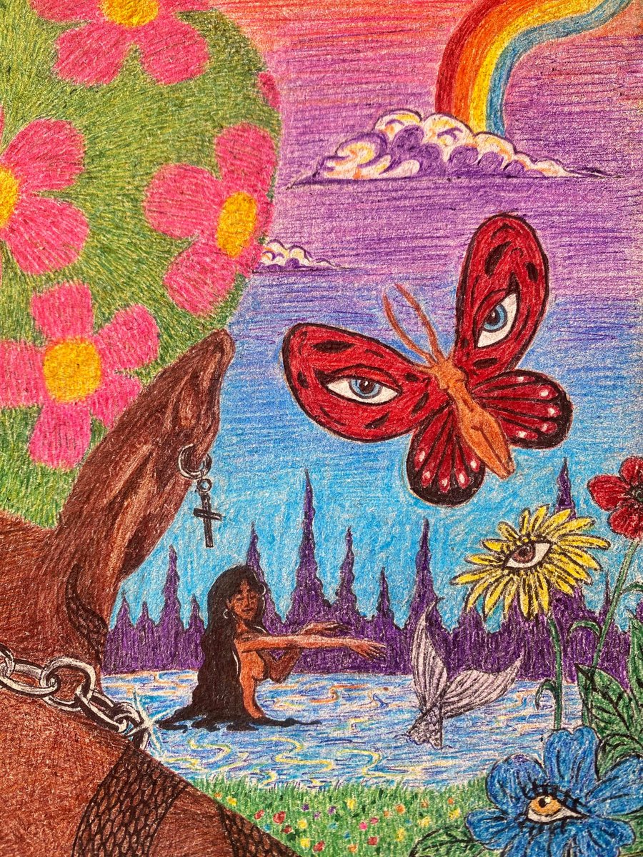 byramonade's tweet photo. Not to brag but i drew this with pen and color pencils https://t.co/u45C91l5Gl