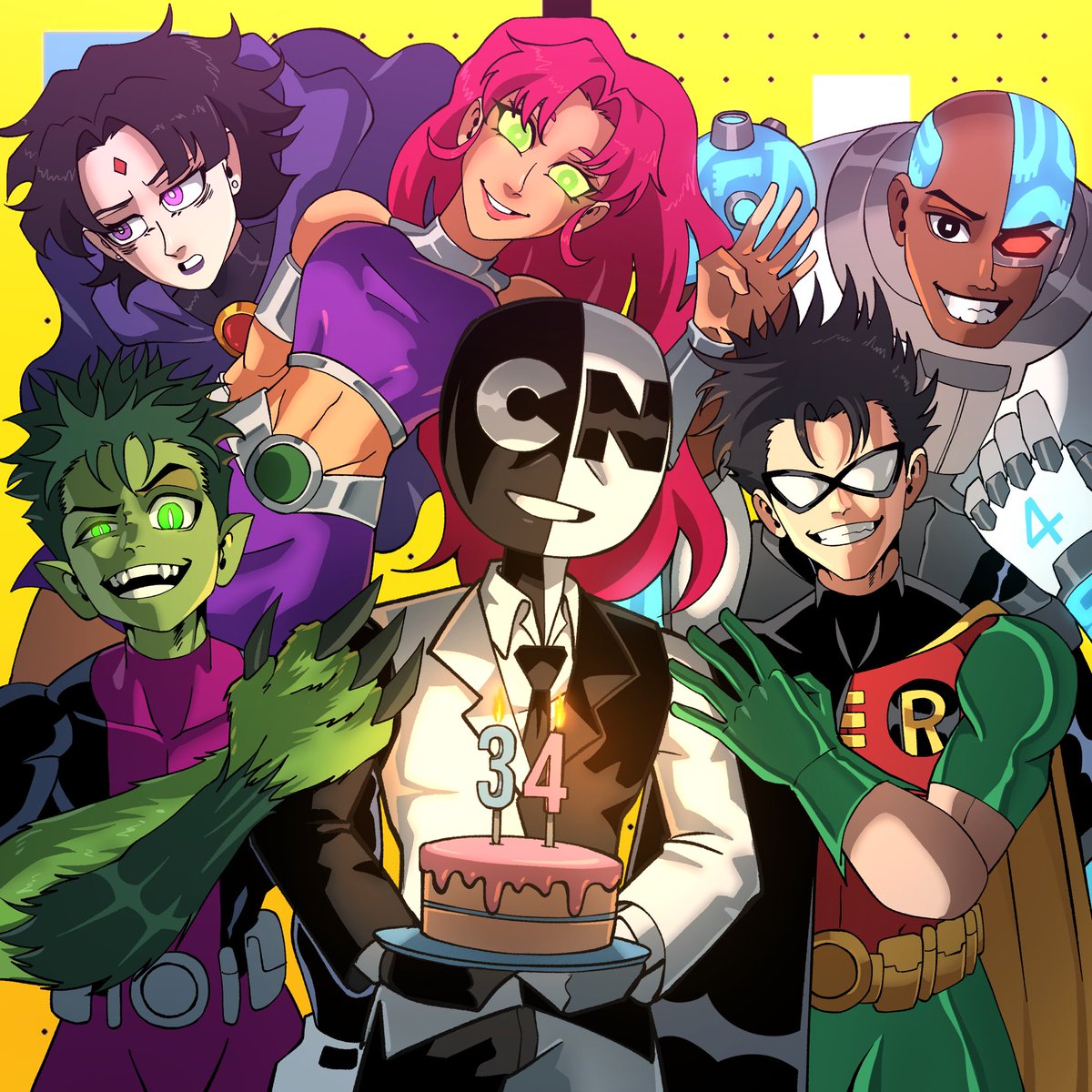 Duckz_art's tweet photo. HAPPY 34th BIRTHDAY CN 🍰🥳‼️
#cartoonnetwork https://t.co/Fmn5Z5X5ug