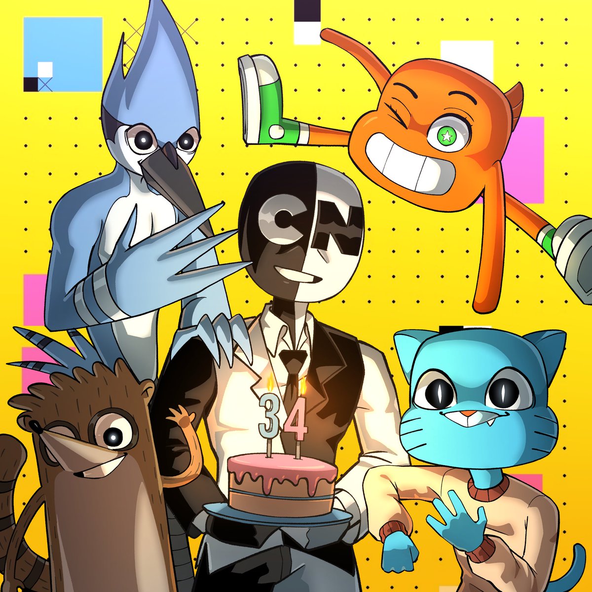 Duckz_art's tweet photo. HAPPY 34th BIRTHDAY CN 🍰🥳‼️
#cartoonnetwork https://t.co/Fmn5Z5X5ug