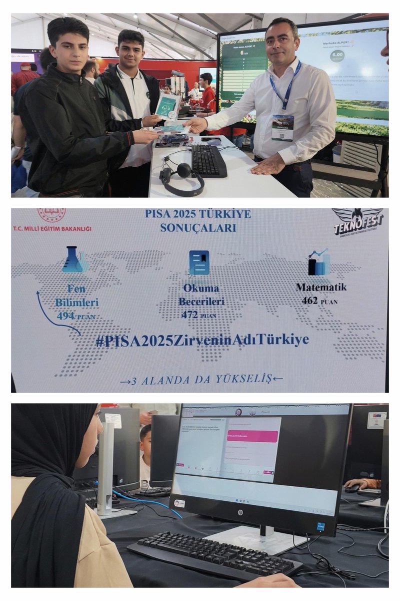 mebodsgm's tweet photo. GENEL MÜDÜRLÜĞÜMÜZ TEKNOFEST 2026’DA PROJELERİNİ TANITIYOR

30 Eylül-4 Ekim 2026 tarihleri arasında Şanlıurfa GAP Havalimanı’nda gerçekleştirilmesi planlanan TEKNOFEST 2026 Başladı.

☑️ Genel Müdürlüğümüz, festivalde e-Sınav, Dört Beceride Türkçe Dil Sınavı ve Türkçe Dil Yeterlilik (TÜRKÇEDİL) projelerini ziyaretçilerle buluşturuyor.

☑️e-Sınav Projesi kapsamında ziyaretçilere farklı düzeylerde Trafik Bilgisi soruları yöneltilirken katılımcılar sınav uygulamasını deneyimleme fırsatı buluyor.

☑️ Dört Beceride Türkçe Dil Sınavı ile okuma, yazma, dinleme ve konuşma becerilerini ölçmeye yönelik uygulamalar tanıtılıyor.

 ☑️TÜRKÇEDİL Projesi kapsamında ise Türkçeyi yabancı dil olarak öğrenen yetişkinlerin dil becerilerini belirlemeye yönelik sınav uygulamaları hakkında bilgi veriliyor.
@tcmeb 
@Yusuf__Tekin 
@farukyelkenci 
@erdalkilinc27