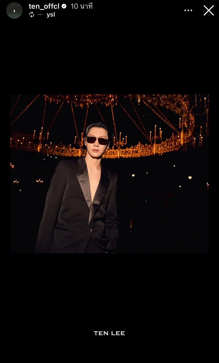 TENzenter's tweet photo. 261001 @TEN_offcl Instagram Story Update 

TEN LEE 

Like &amp; Share  &amp; Comment for 'TEN' 💜
🔗 https://t.co/2uY0PVZRTH

TEN AT SAINT LAURENT SUMMER27 
#TENforYSLPFW27
#SaintLaurentxTEN https://t.co/3CwwnHZwCs