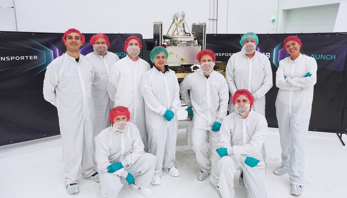 NanoAvionics's tweet photo. Next stop: Space!
The #Transporter18 mission is set to launch in under 2 hours on October 1st at 18:22 UTC.
Here's what's heading to Sun-synchronous orbit from California this time:
🛰️ The @MeridianSpace First Customer Link (FCL) satellite:
Built on our MP42 microsatellite bus, FCL will demonstrate Meridian’s proprietary 5G communications technology, including two advanced reflectarray antennas, in orbit. The mission will validate the technology for a constellation-optimized satellite we are designing together for serial manufacturing at a rate of 100s of units per year. Meridian's compact, power-efficient reflectarray design, paired with our buses, will enable high-capacity sovereign SatCom constellations that can be independently owned and controlled by governments and enterprises.
🛰️ Communication and power systems supporting other missions:
We supplied several other customer satellites aboard Transporter-18 with our flight-proven hardware, including communication and complete power solutions comprising electrical power systems, battery packs, and solar panels, powering an undisclosed customer's constellation.
Explore FCL, the Meridian Space constellation, or our buses and subsystems in the comments below.
To watch the launch, visit SpaceX's website.
*Launch integration images: SpaceX.