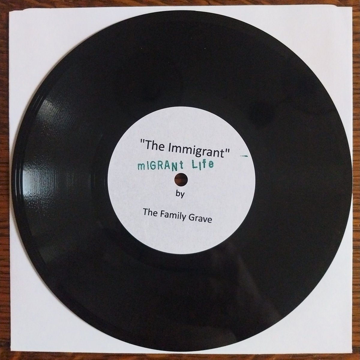 thefamilygrave's tweet photo. It's Bandcamp Friday tomorrow so why not treat yourself to some gorgeous 7" lathe-cut vinyl 🤔 
Two songs telling migrant stories from @jonmhopper and @thefamilygrave 
- only available here 
https://t.co/cXQYjB0vLf https://t.co/aoRpgp1Qc7