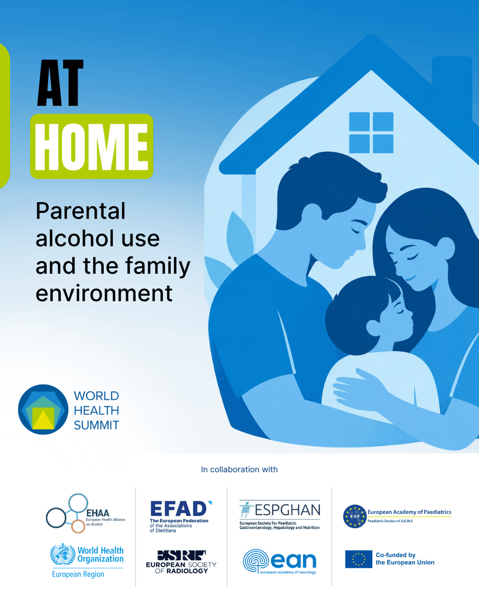 WHO_Europe's tweet photo. Alcohol can harm children before birth, at home and during adolescence.

Three pathways. One child-health issue.

On 11 Oct, we bring them together at #WHS2026.

#AlcoholAndChildHealth https://t.co/9qi5n35QGY