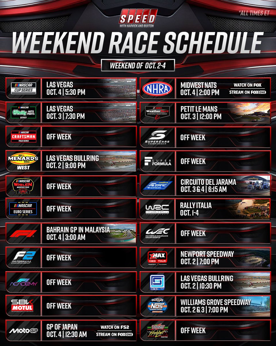 SPEEDonFOX's tweet photo. What will you be watching? https://t.co/y6l8fGYKQf