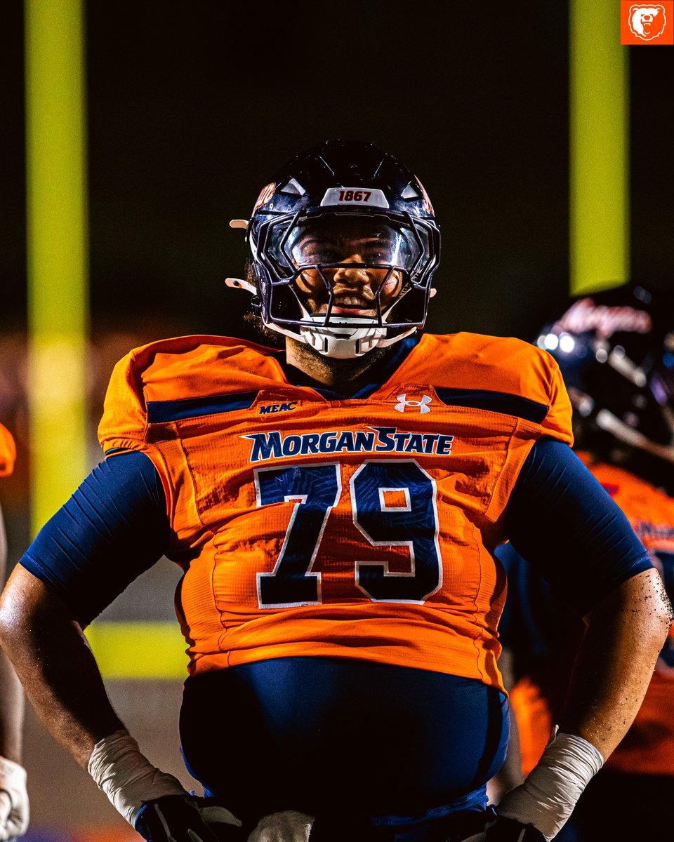 MorganStBears's tweet photo. 🐻🏈💪It starts in the trenches. 

@MSUBearsFB’s “Trench Mob” is building its identity through trust, physicality, and preparation—and giving the Bears a foundation to build on.

📰 The Trench Mob: https://t.co/XKyX0Qk2l9

@MEACSports | @UnderArmour 
#GoBears🔷🔶 https://t.co/b7Dlk340dJ