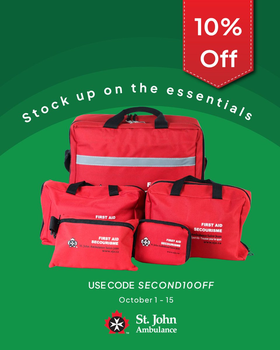 stjohn_ab's tweet photo. Stock up on the essentials and save on your second item here https://t.co/FlFvSa0pj3

For a limited time, buy one item from the e-store and get a second item for 10% off.*

Use code SECOND10OFF at checkout.
*Second item must be of equal or lesser value. https://t.co/J2AsPH1WTs