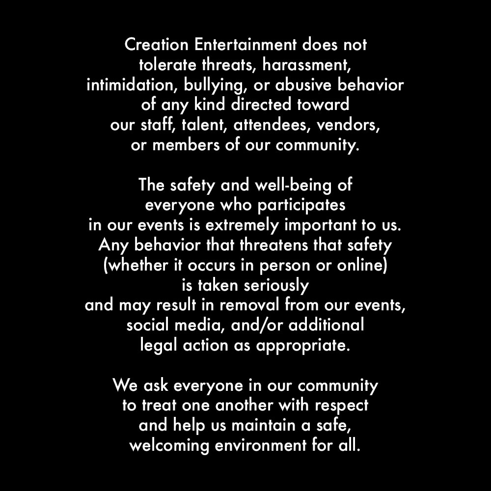 CreationEnt's tweet photo. A note from us at Creation: https://t.co/tyOjVhk9cy
