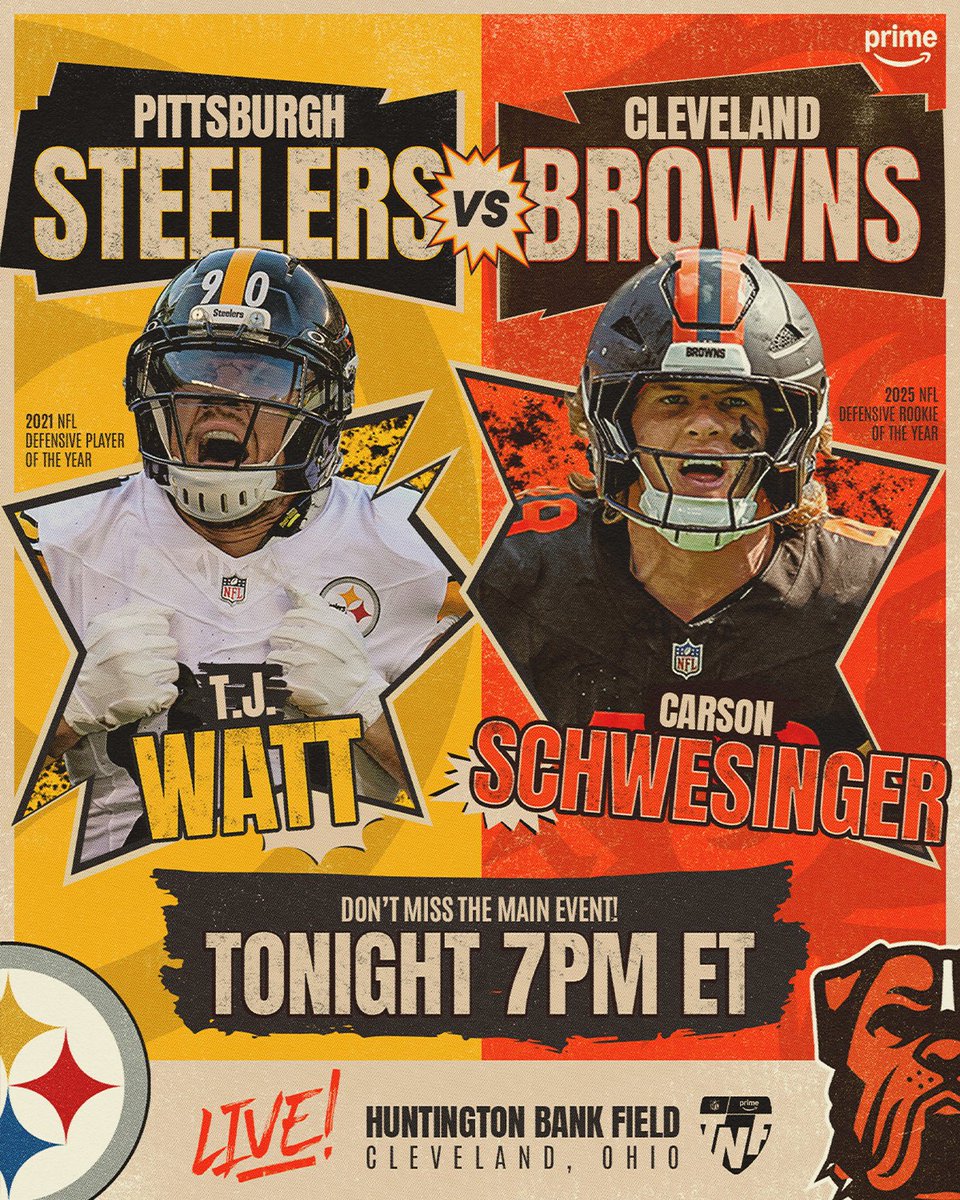 NFLonPrime's tweet photo. Thursday night’s main event 😎 

#TNFonPrime https://t.co/bzuLrhhXdU
