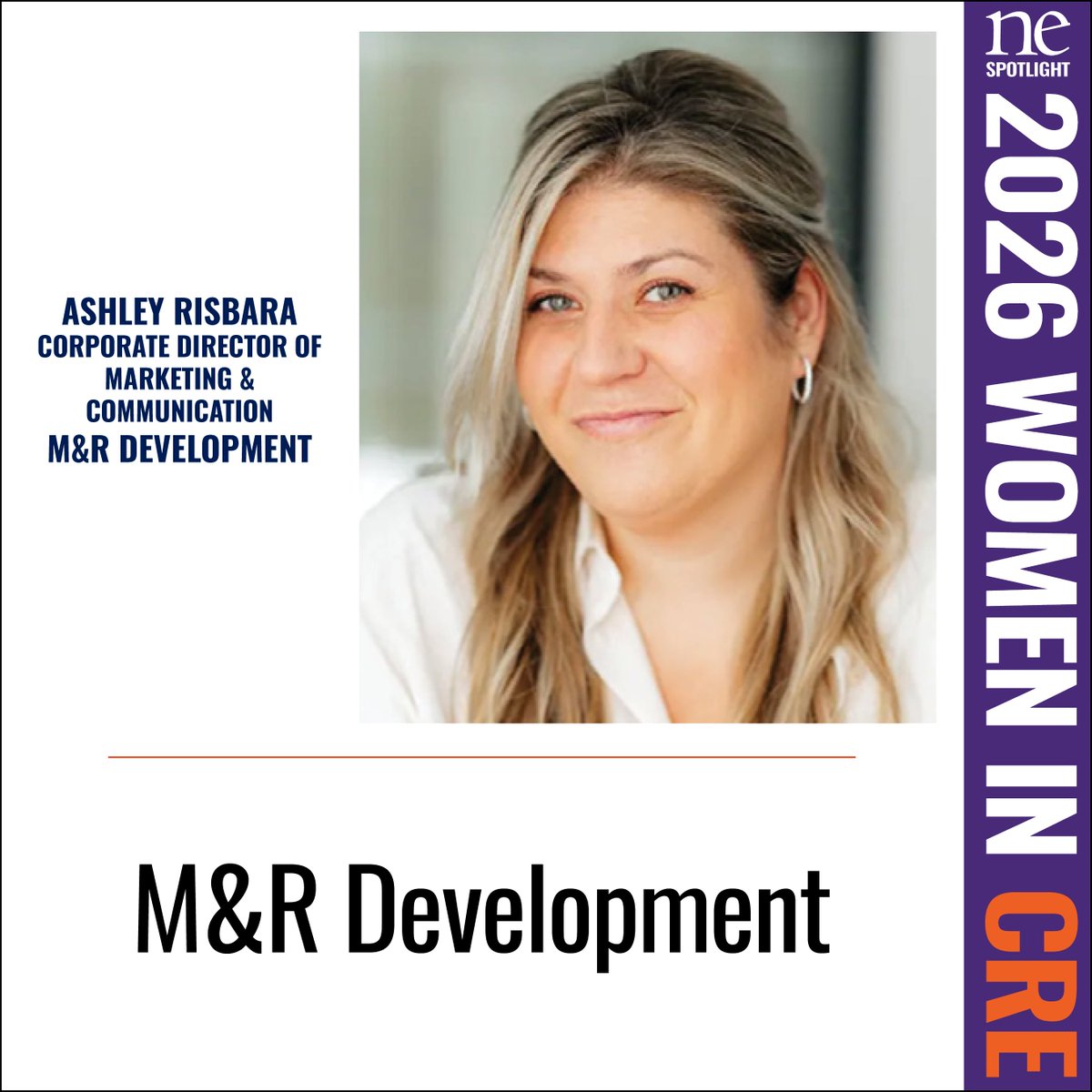 NEREJ's tweet photo. 2026 Women in CRE: Ashley Risbara, M&R Development - Read More here: https://t.co/NRVcY7b1KY #NEREJ #commercialrealestate #WiCRE https://t.co/kfdOFKemMT