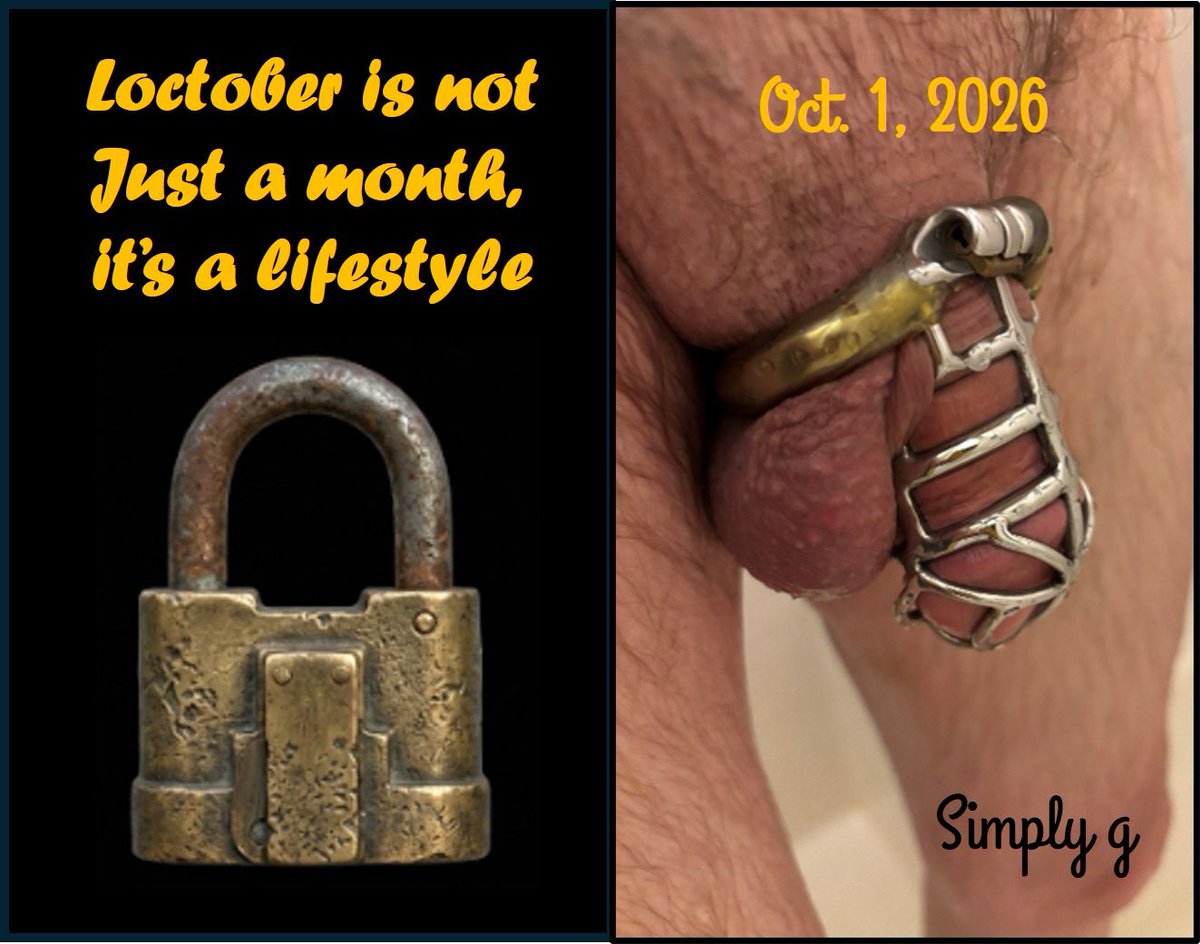 simply_g58's tweet photo. Day 1382 of my personal commitment to chastity ⛓️🔒⛓️ #FemaleSupremacy #Permanentchastity #masochistic #slavery #cuckold #TeaseAndDenial #pegging #keyholder #teamlocked #exhibitionist https://t.co/CRw9QdYwKM