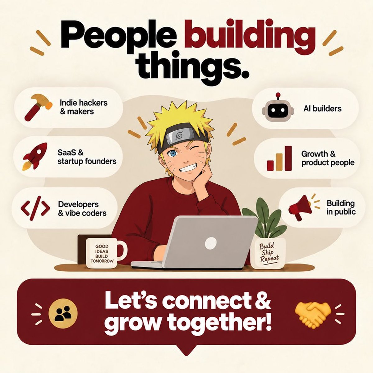 MrTwist__'s tweet photo. Hey @X 👋, Looking to #connect with people building things:

🛠️ Indie hackers &amp; makers
🚀 SaaS &amp; startup founders
💻 Developers &amp; vibe coders
🤖 AI builders
🏗️ Building in public
📈 Growth &amp; product people

Anyone into tech is welcome too.
Say hi or drop what you're working on 👇 https://t.co/SlwBYVAmks