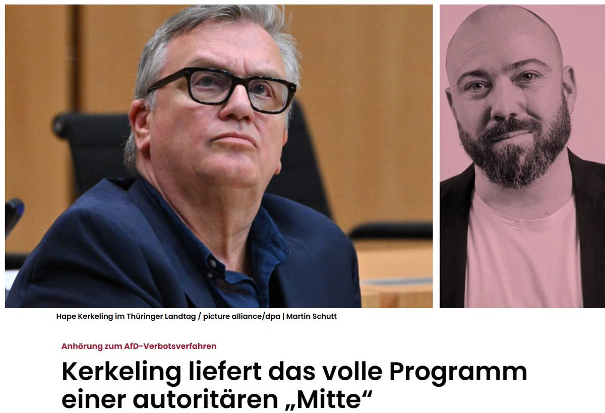 juttafreitag6's tweet photo. Ben Krischke  vom Cicero bestätigt Hape Kerkeling ".. er lieferte  bloße Werturteile – und maximal fragwürdige NS-Analogien..."
Ohne es zu merken hat HK sich und all die selbsternannten "Verteidiger" aus der "Künstlerszene" lächerlich gemacht. Einen konstruktiven Beitrag zur Entwicklung der Demokratie liefert in der Tat keiner dieser merkwürdigen Figuren.
https://t.co/x2iV7Q0FGo