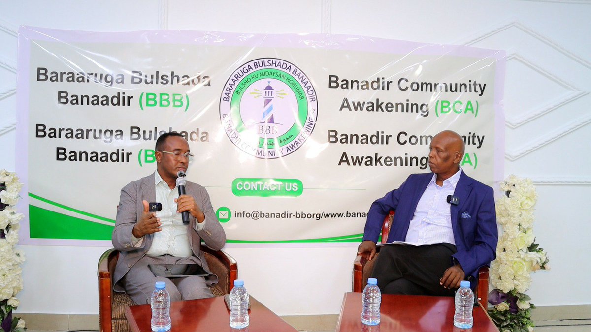 Banadir2024's tweet photo. Benadir_Community_Awakening hosted a public awareness meeting on the risks of El Niño, featuring SODMA Chairman Mahmoud Maalin Abdulle.

The discussion focused on climate risks, preparedness, public awareness, and protecting communities from potential impacts. https://t.co/ZxYvqNA3on