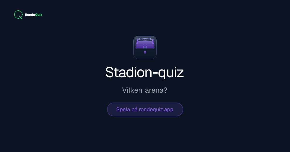 RondoQuiz's tweet photo. En arena i Kalmar, hemmaplan för Kalmar FF. Bara fasaden i bild, ingen skylt, ingen logga.
Arenaquizet hoppar mellan Allsvenskan och engelsk fotboll, så den som bara pluggat Premier League får problem rätt snabbt.
https://t.co/mBDNW66vyt https://t.co/7RuMZWWwe3