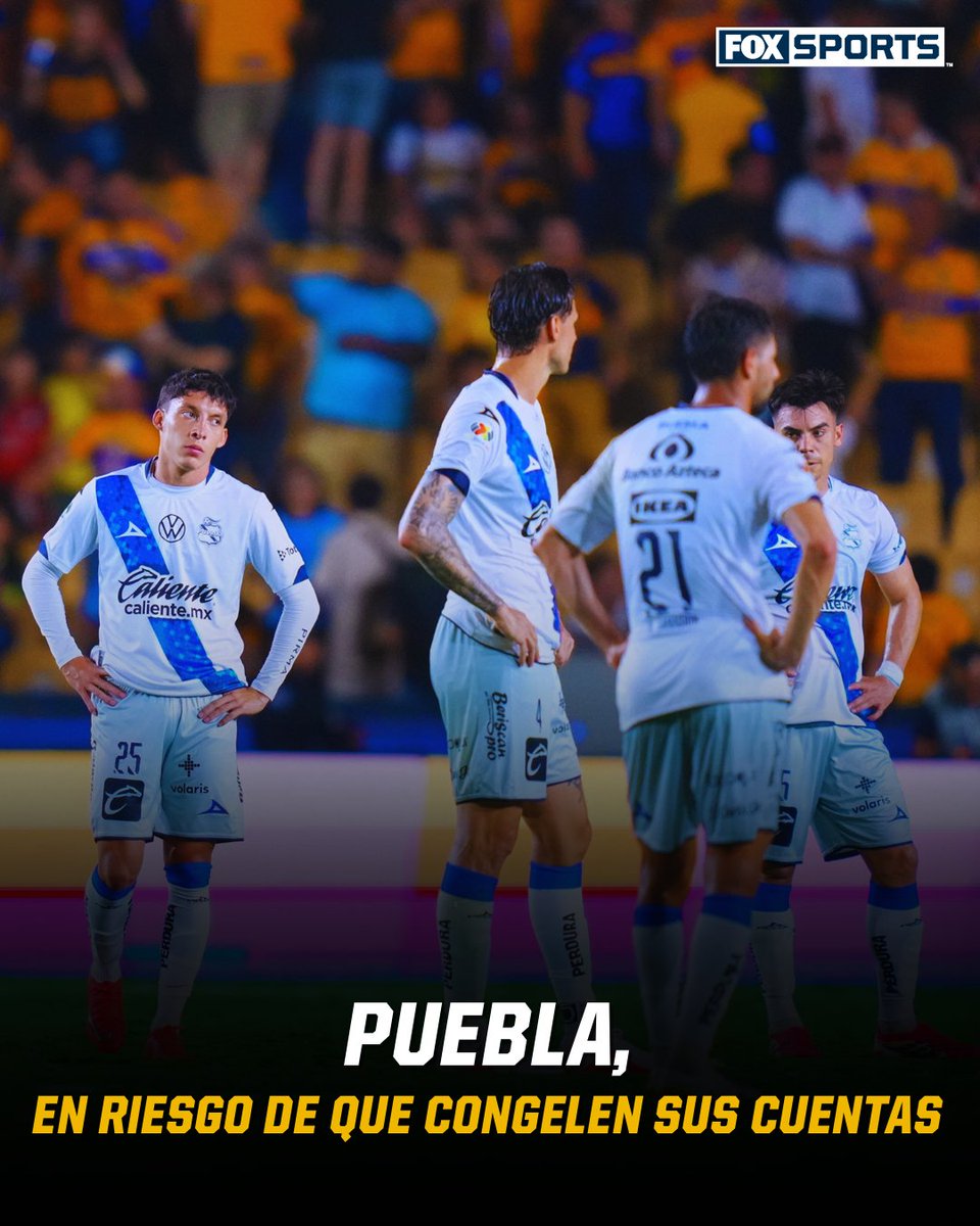 FOXSportsMX's tweet photo. PUEBLA, EN RIESGO DE QUE CONGELEN SUS CUENTAS HASTA POR 223 MILLONES DE PESOS ⚽🚨📉

🔵🎽 Un juez de Puebla ordenó asegurar cuentas y activos de la empresa operadora del Club Puebla hasta por 223.6 millones de pesos, derivada de una demanda del exdueño Ricardo Henaine.

⚠️IMPORTANTE: Es una medida cautelar y no una sentencia definitiva mientras el litigio sigue su curso. ⚖️🏟️

#CentralFOX

¡DETALLES!👇

https://t.co/bj6tSvJNet