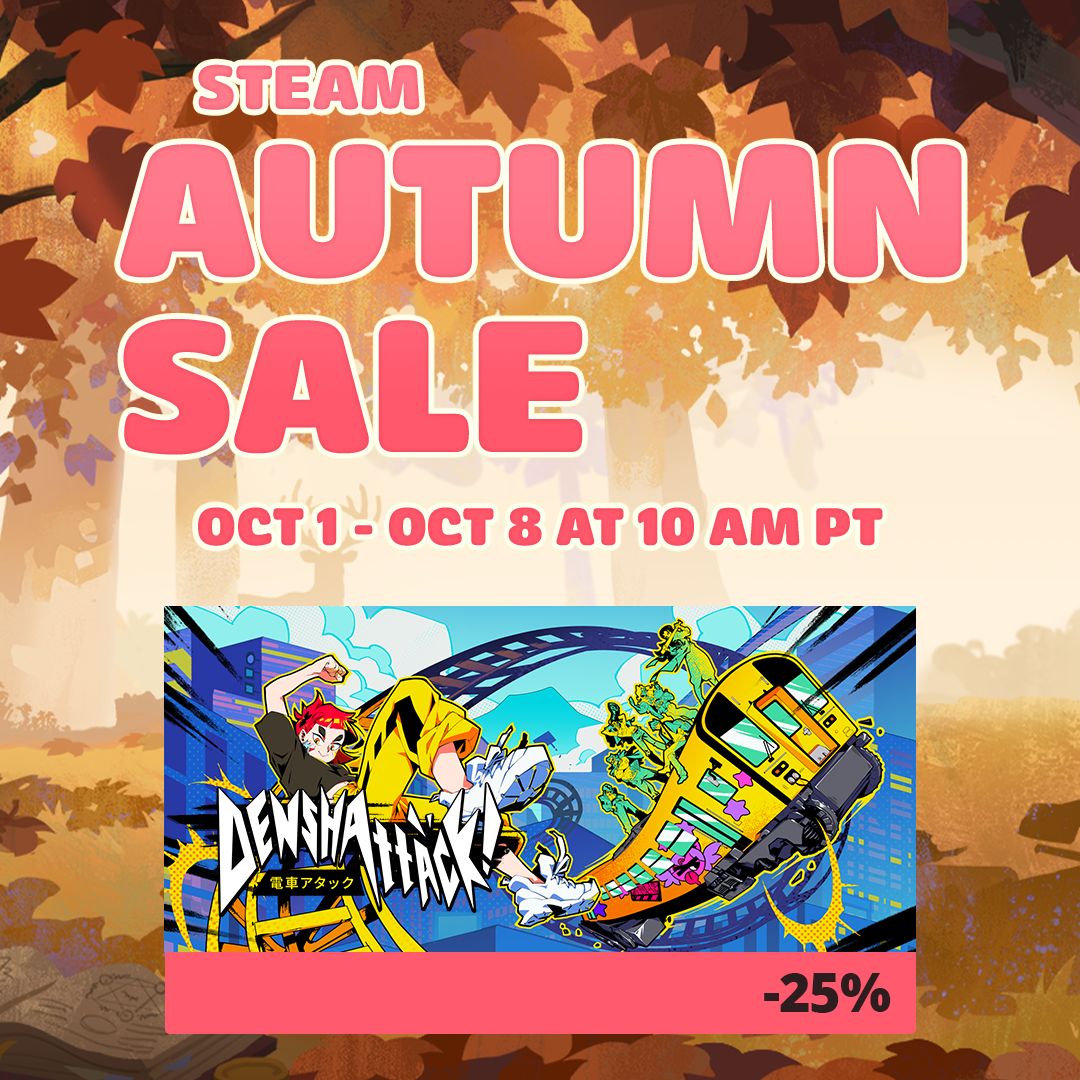 Denshattack's tweet photo. happy autumn Denshattackers! our game is in the sale with our biggest discount yet! 🍂

https://t.co/oqU4SoPA5N https://t.co/Nyr1jROrdO