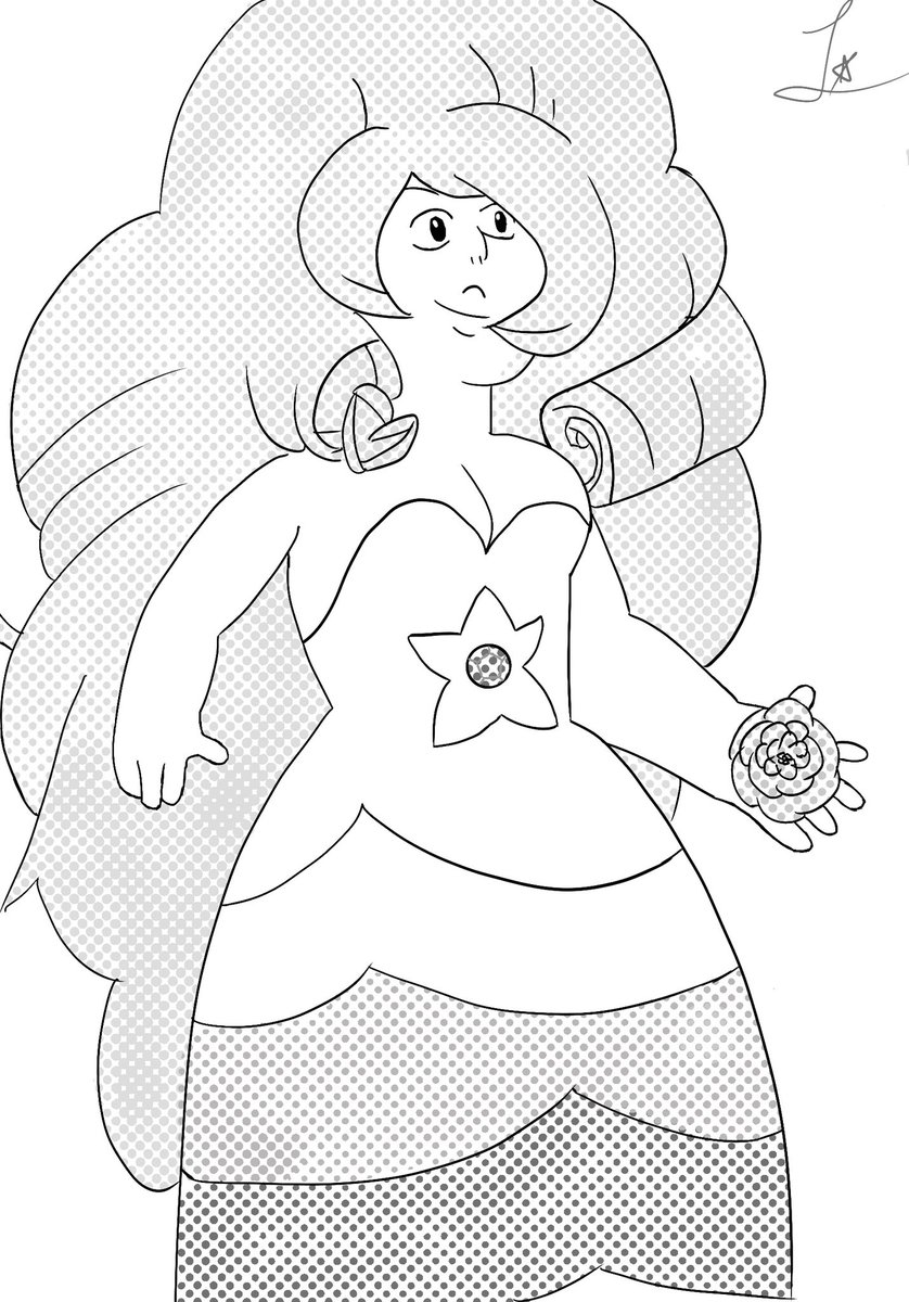 ItsJustMeJavi's tweet photo. Rose Quartz - Day 1
#Divatober #Inktober @Hikerdashian @hiker_con_hache
#StevenUniverse #RoseQuartz
(If you reupload please give credit, and DONโT use AI on my drawing, thanks) https://t.co/j3y3vnGXJY
