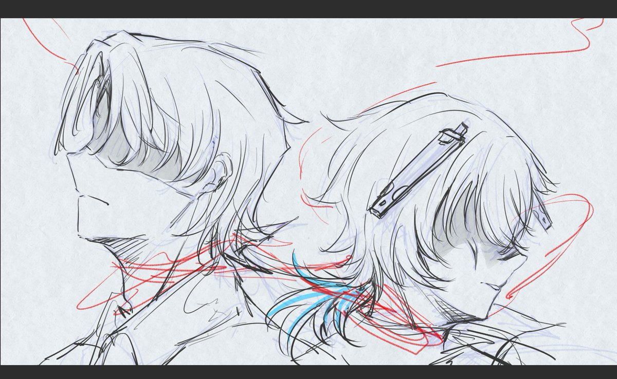 yeYiyeyi71's tweet photo. ‘But we're Too Far.
Drifting Too Far.’
——Anna F《Too Far》

未完成的图，记录自己的学习过程，所以加上了敏感内容的防窥标识，请见谅
【機械翻訳】未完成の絵です。自分の勉強記録として残しているため、センシティブな部分には隠しを入れています。ご了承ください。 https://t.co/bNkTj5aeCh
